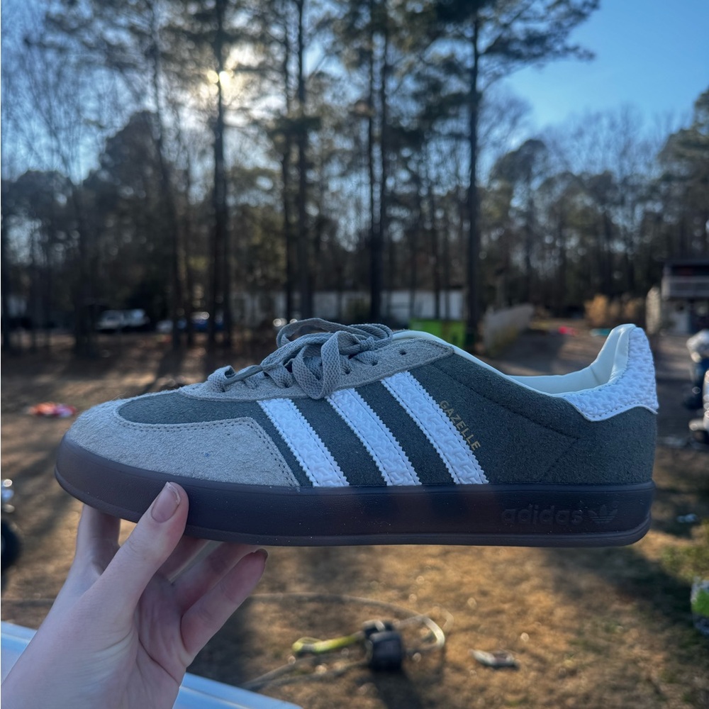 adidas Gray and White Sneakers